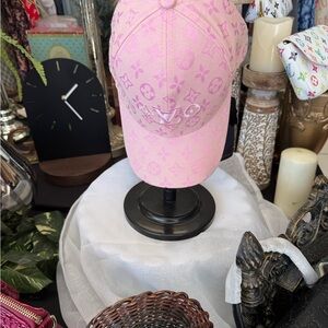 Pink Monogram Baseball Cap
